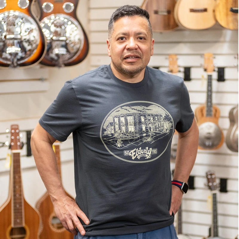 50TH ANNIVERSARY LOGO TEE CHARCOAL (VARIOUS SIZES)