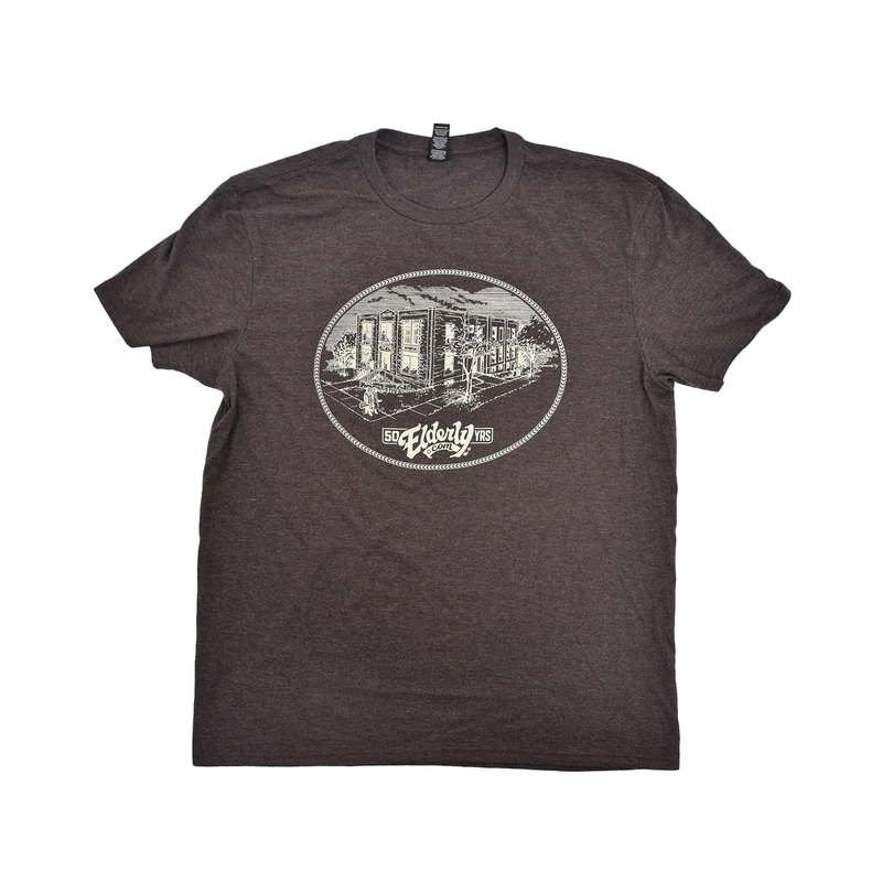 50TH ANNIVERSARY LOGO TEE HEATHERED BROWN (VARIOUS SIZES)