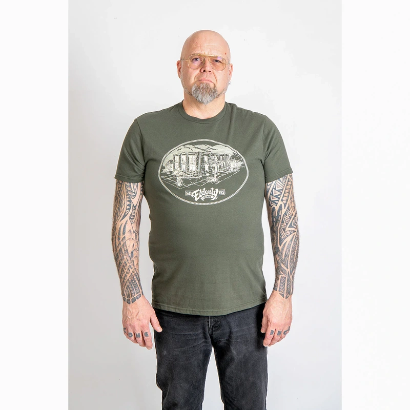 50TH ANNIVERSARY LOGO TEE OLIVE (VARIOUS SIZES)