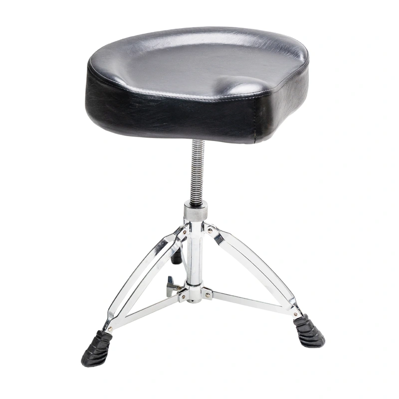 Adjustable Drum Throne, Padded Stool Motorcycle Style Drum Chair