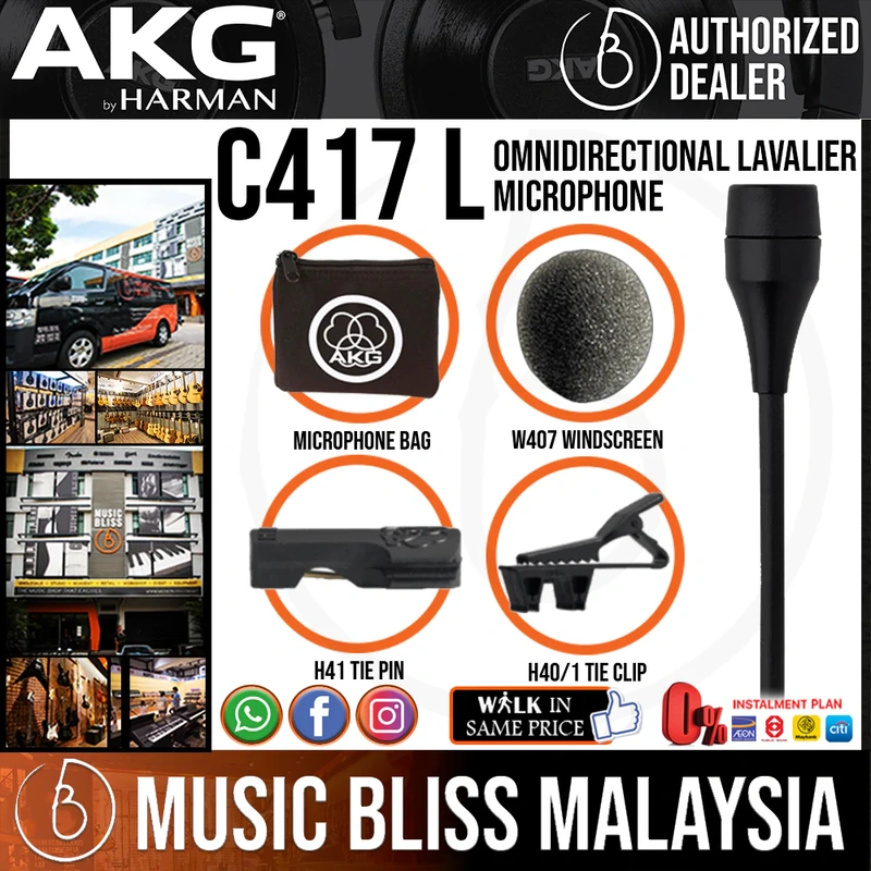 AKG C 417 L Omnidirectional Lavalier Microphone for AKG Wireless