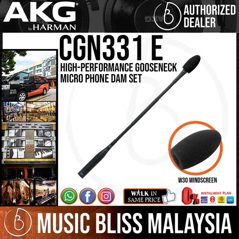 AKG CGN331 E High-performance Gooseneck Microphone DAM Set