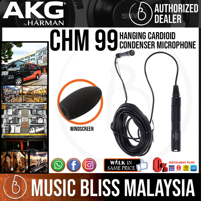 AKG CHM 99 Condenser Hanging Microphone - Black
