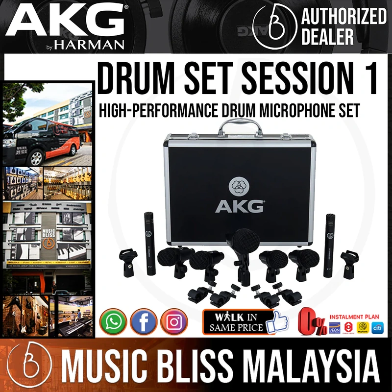 AKG Drum Set Session I High-performance Drum Microphone Set