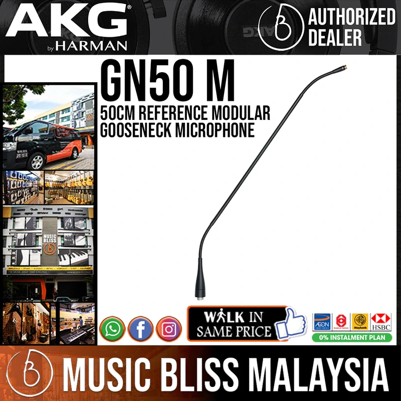 AKG GN50 M Reference Modular Gooseneck Microphone, 50cm