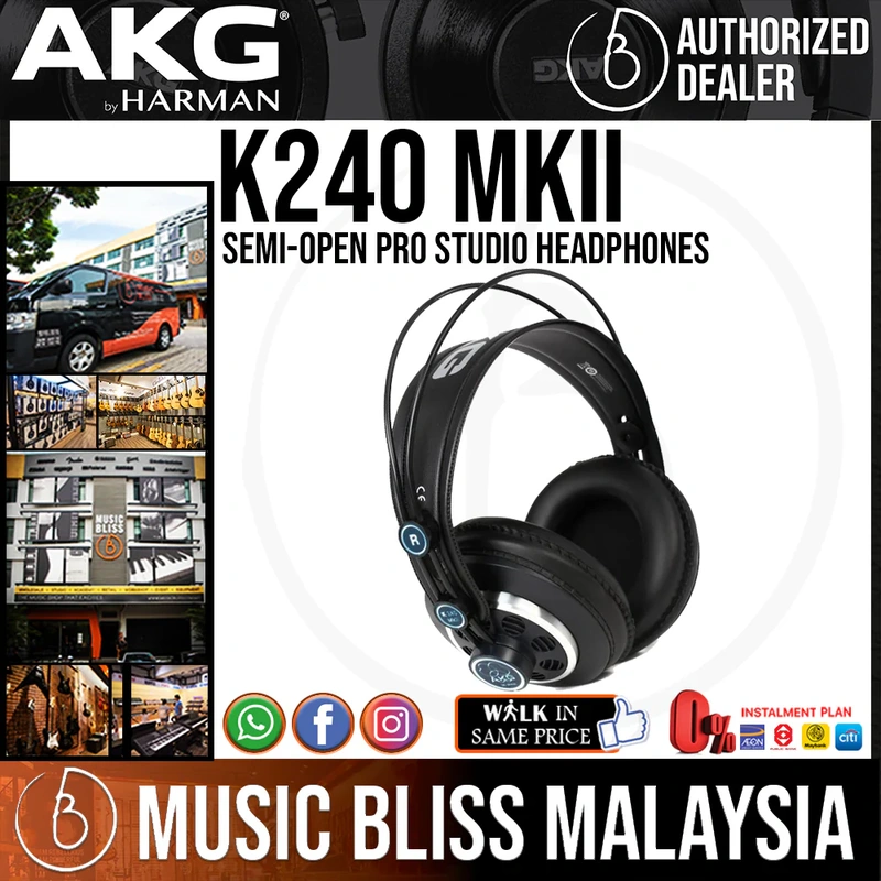 AKG K240 MKII Semi-open Pro Studio Headphones