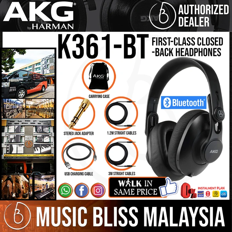 AKG K361-BT First-class Closed-back Headphones