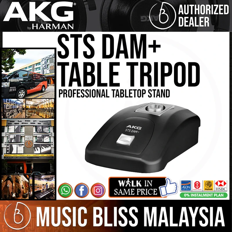 AKG STS DAM+ Professional Tabletop Stand for use with DAM+ Modules and Derivates