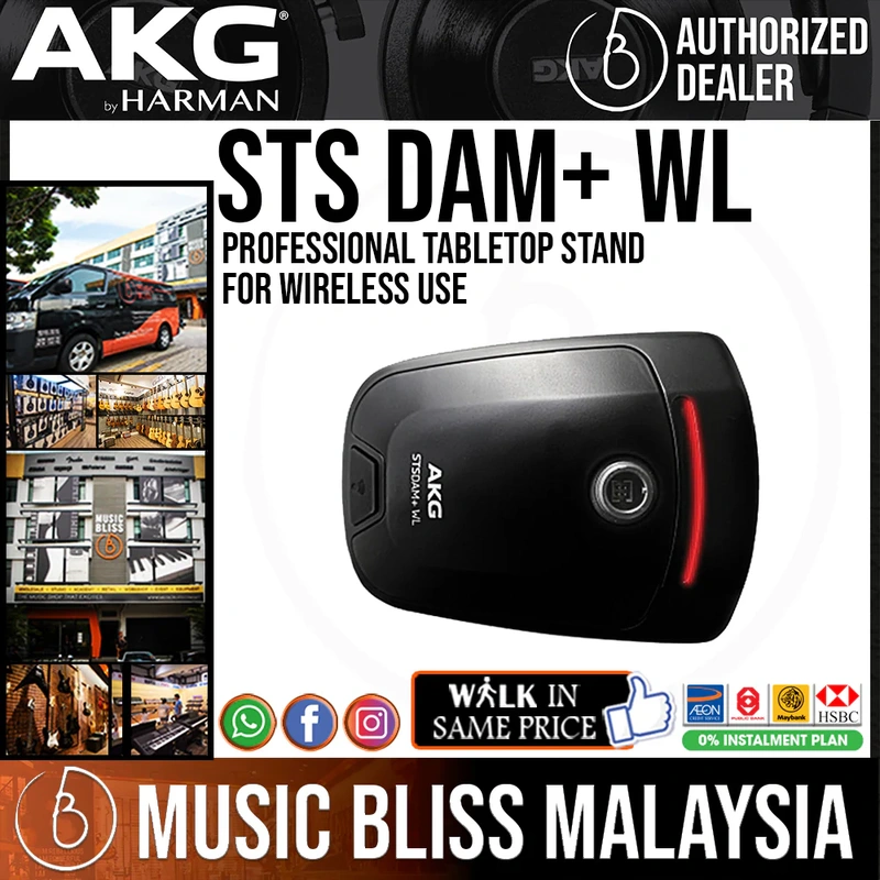 AKG STS DAM+ WL Professional tabletop stand for wireless use