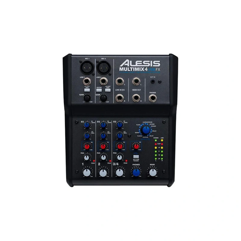 Alesis MultiMix 4 USB FX 4-Channel Mixer with Effects & USB Audio Interface