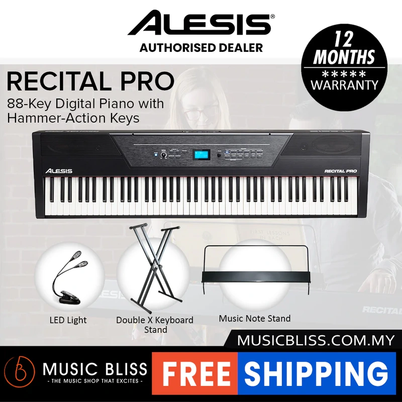Alesis Recital Pro 88-key Hammer Action Digital Piano