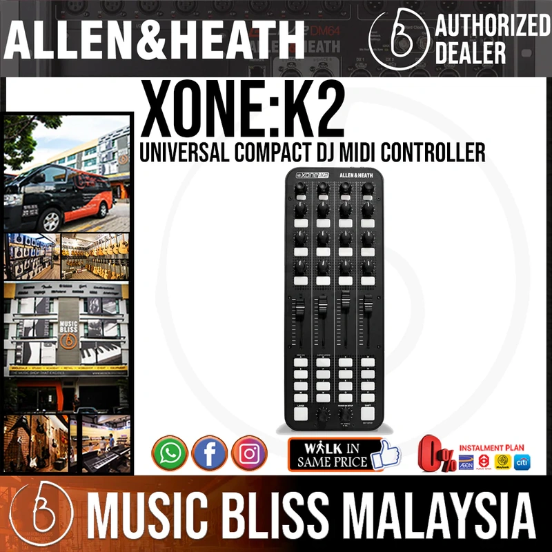 Allen & Heath Xone:K2 Universal DJ MIDI Controller