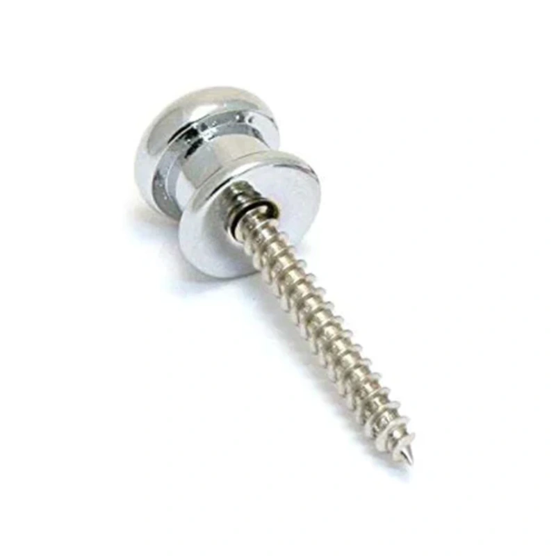 ALLPARTS AP-0682-B10-1 Strap Button - Chrome - Single Unit