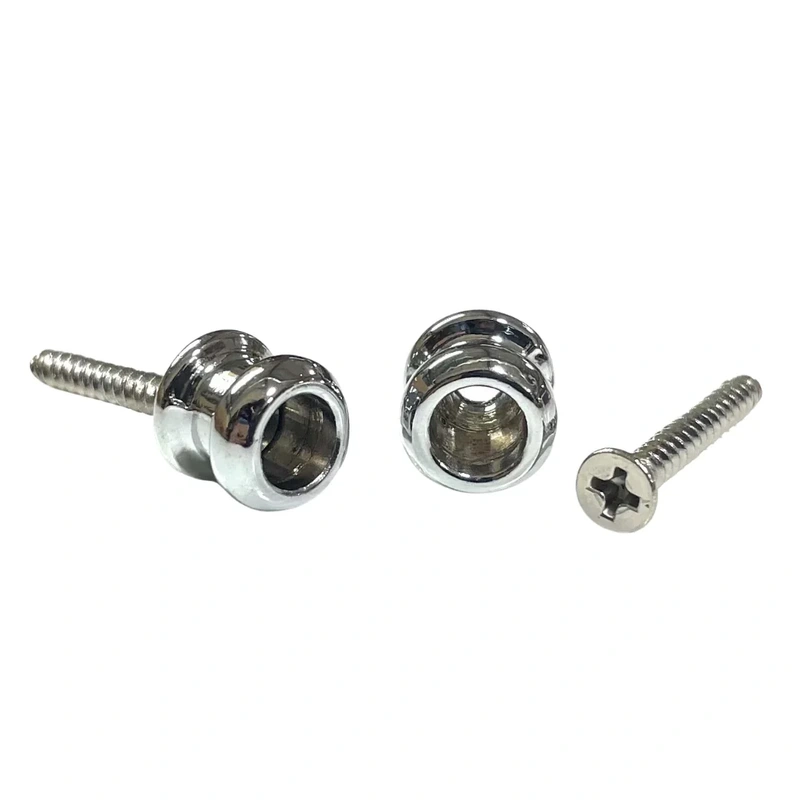 ALLPARTS AP-0682-B10 Bulk Pack of Chrome Strap Buttons  (Pack of 30)