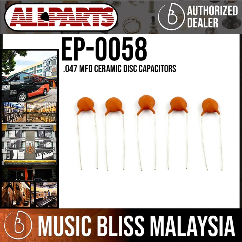 ALLPARTS EP-0058-000 .047mfd Ceramic Disc Capacitors (Pack of 5)