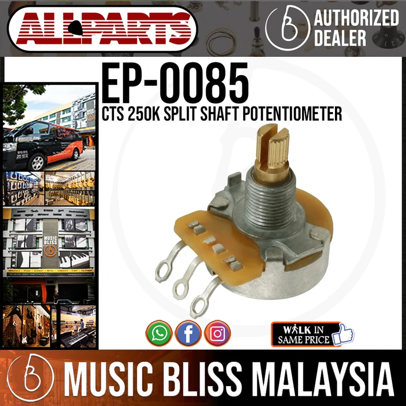 ALLPARTS EP-0085-000 CTS 250K Split Shaft Potentiometer