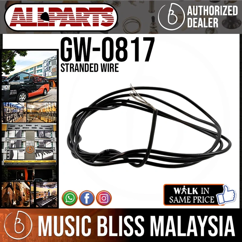 ALLPARTS GW-0817-023 25ft Stranded Wire - Black