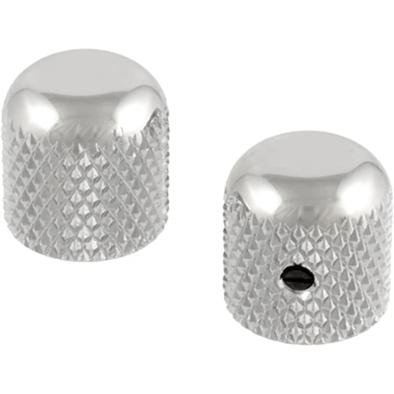 ALLPARTS MK-0110-010 Metal Dome Knobs - Chrome (Pack of 2)