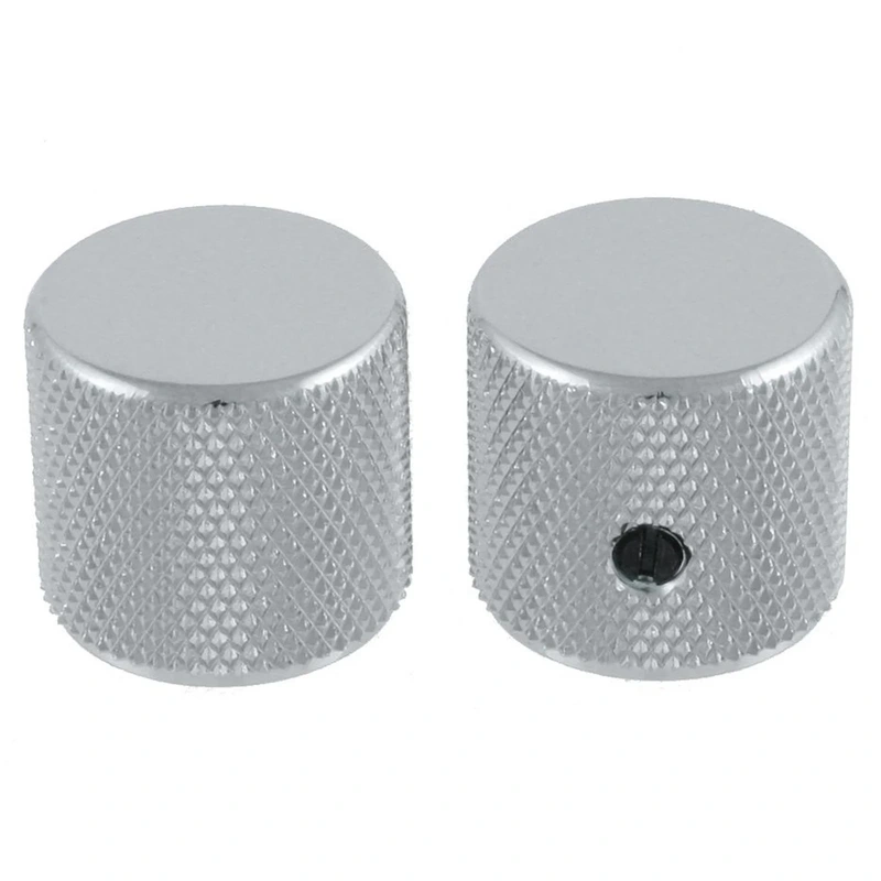 ALLPARTS MK-0115-010 Metal Barrel Knobs - Chrome (Pack of 2)