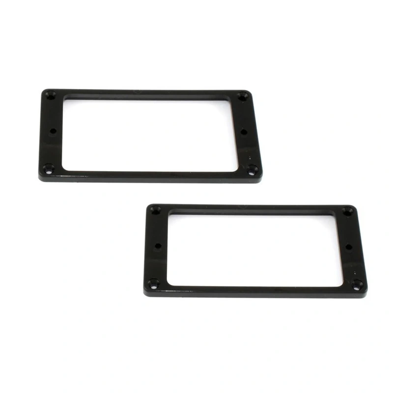 ALLPARTS PC-0733-023 Black Humbucking Guitar Pickup Rings Neck and Bridge Curve