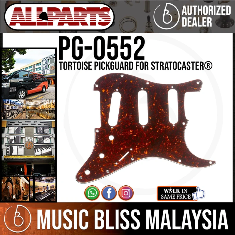 ALLPARTS PG-0552-043 Tortoise Pickguard for Stratocaster