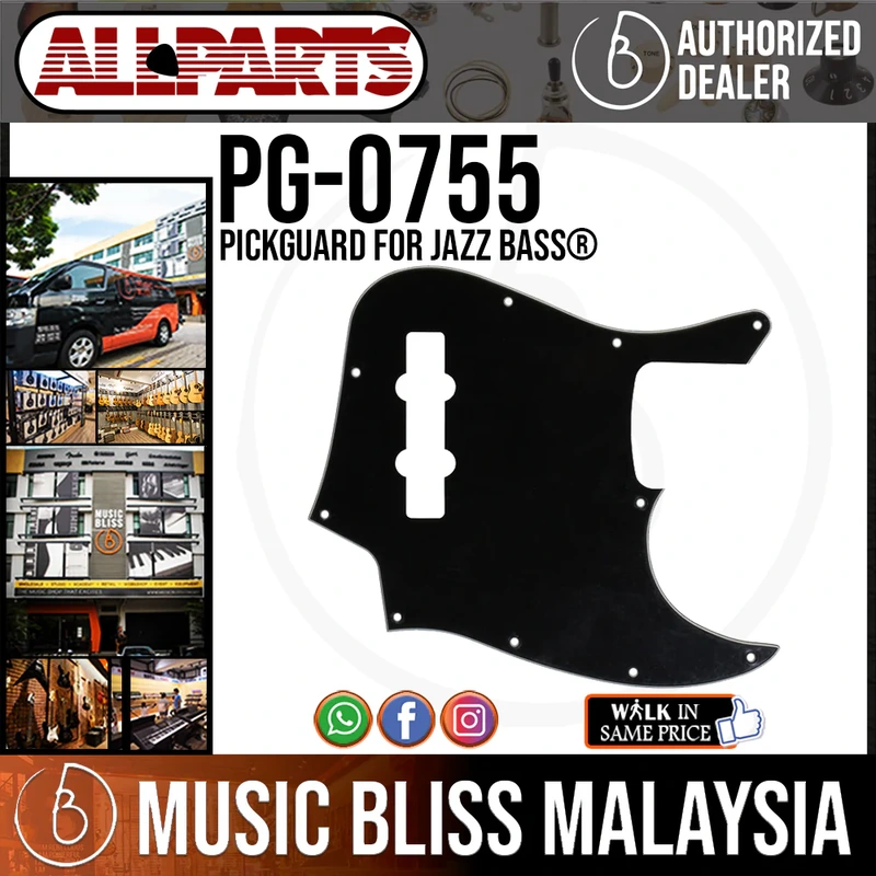 ALLPARTS PG-0755-034 Pickguard for Jazz Bass