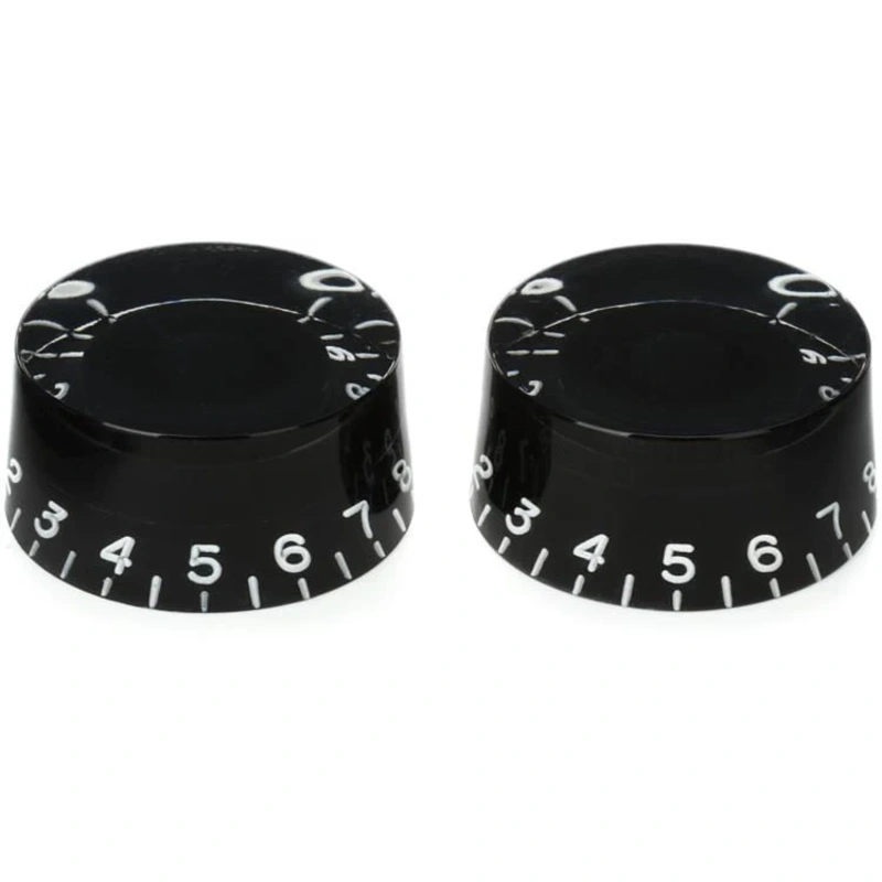 ALLPARTS PK-0130-023 Vintage-style Speed Knobs - Black (Pack of 2)