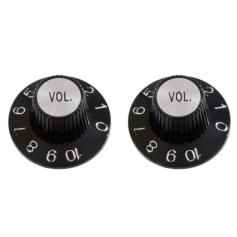 ALLPARTS PK-3244-023 Witch Hat Volume Knobs - Black (Pack of 2)