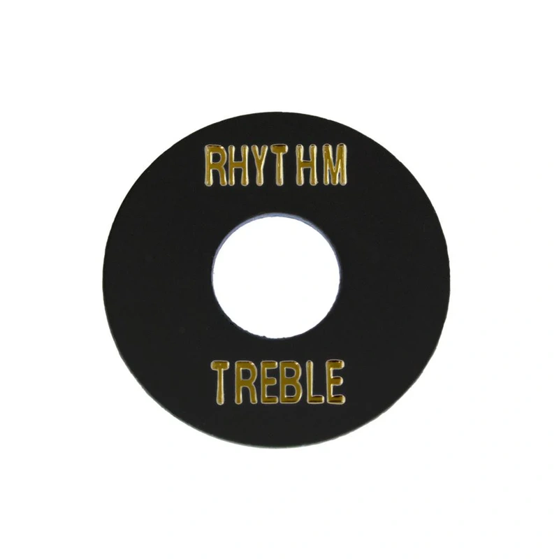 Allparts Rhythm & Treble Switch Ring - Black Plastic