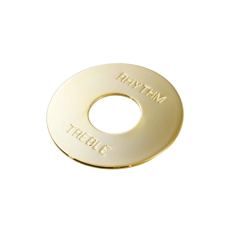 Allparts Rhythm & Treble Switch Ring - Gold Metal