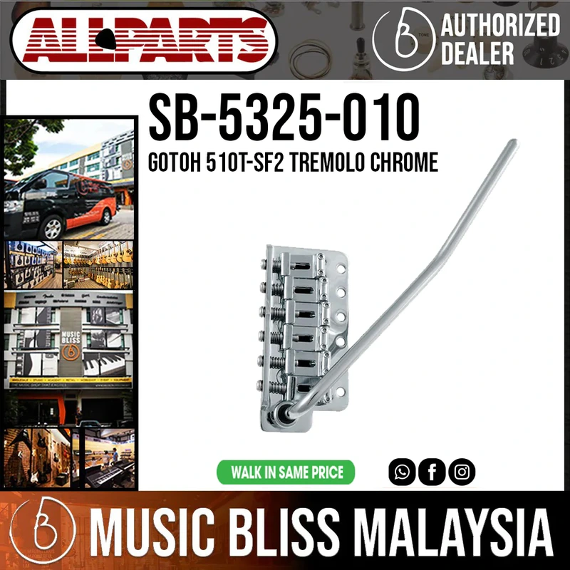 ALLPARTS SB-5325-010 Gotoh 510T-SF2 Tremolo Chrome