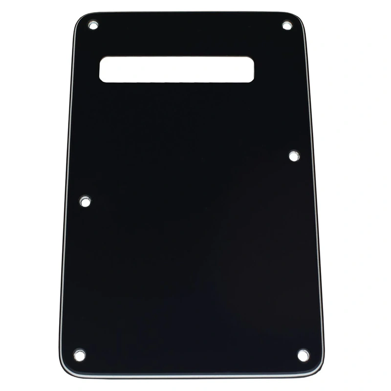 Allparts Slotted Tremolo Spring Cover Backplate - Black