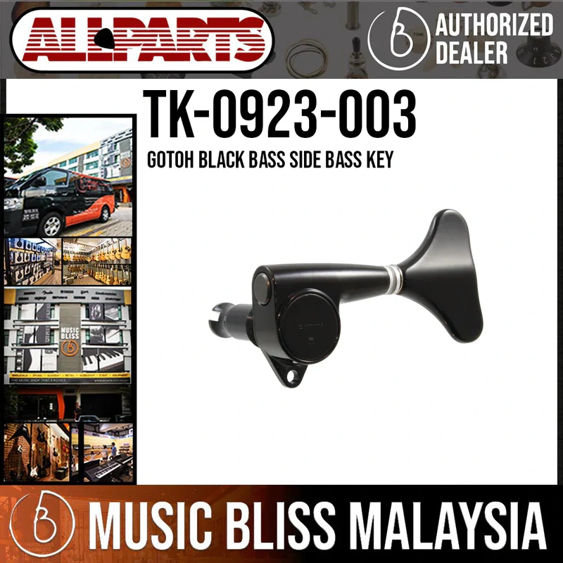 ALLPARTS TK-0923-003 Gotoh Black Bass Side Bass Key