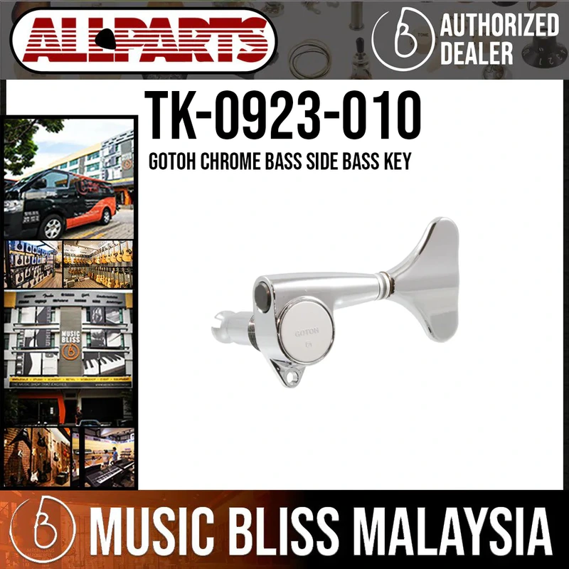 ALLPARTS TK-0923-010 Gotoh Chrome Bass Side Bass Key