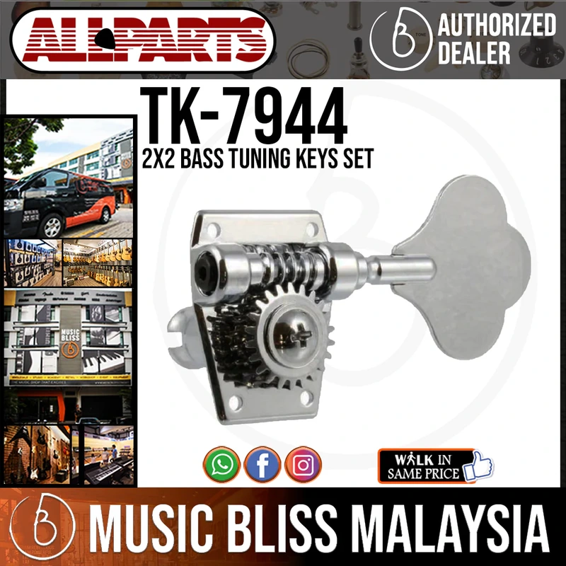 ALLPARTS TK-7944-010 2x2 Bass Tuning Keys Set