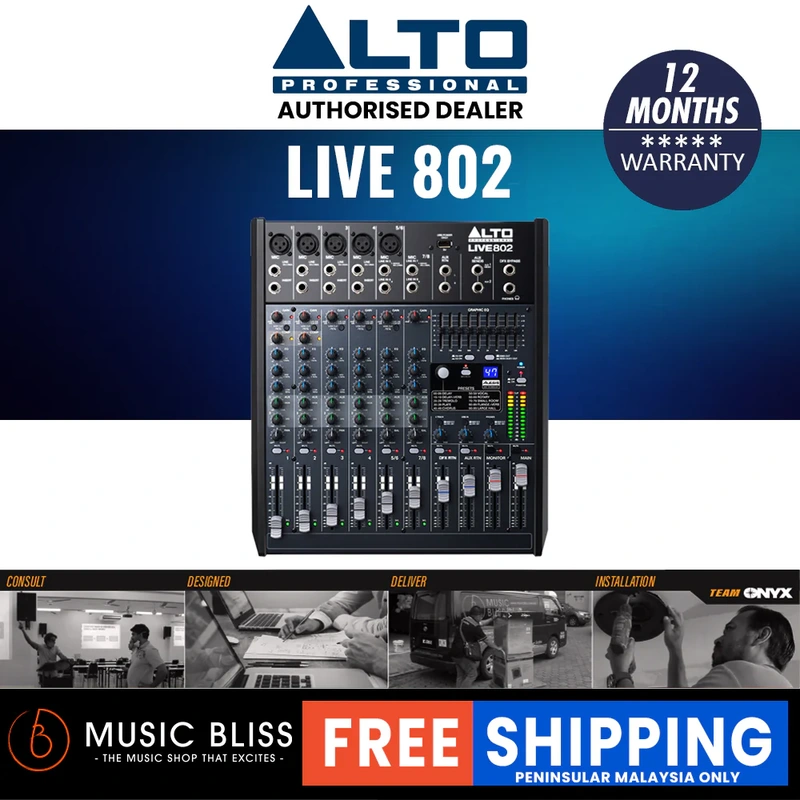 Alto LIVE 802 8-Channel 2-Bus Mixer