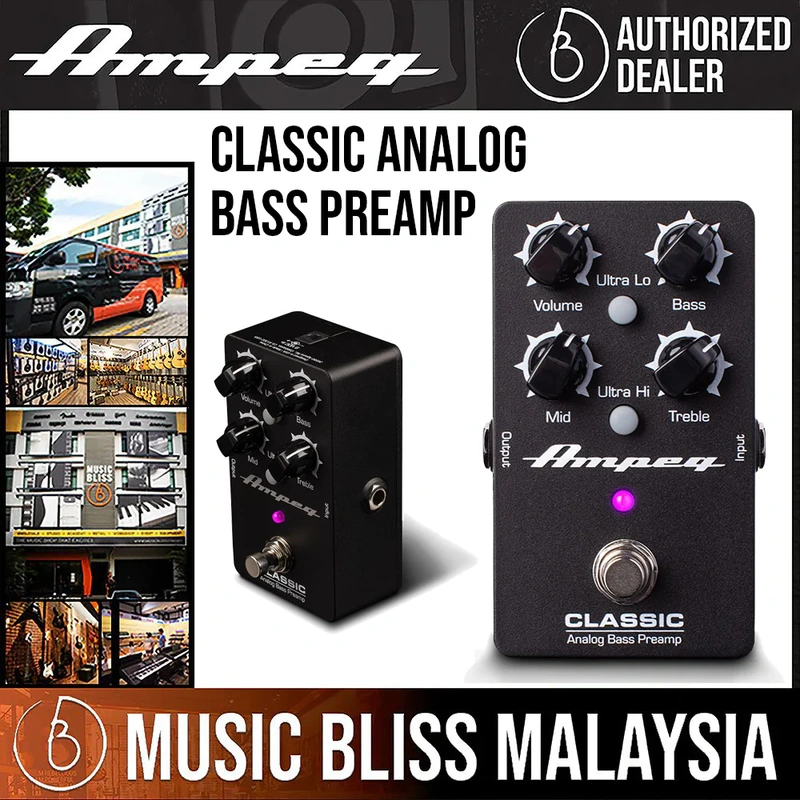 Ampeg Classic Analog Bass Preamp Pedal
