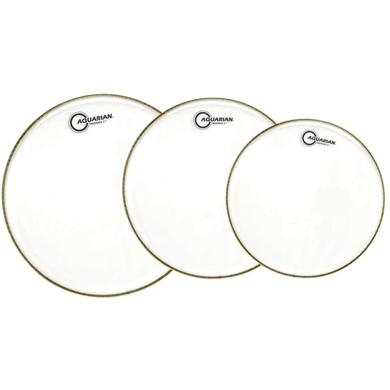 Aquarian Drumheads RSP2-A Response 2 Tom Pack 10, 12, 14-inch