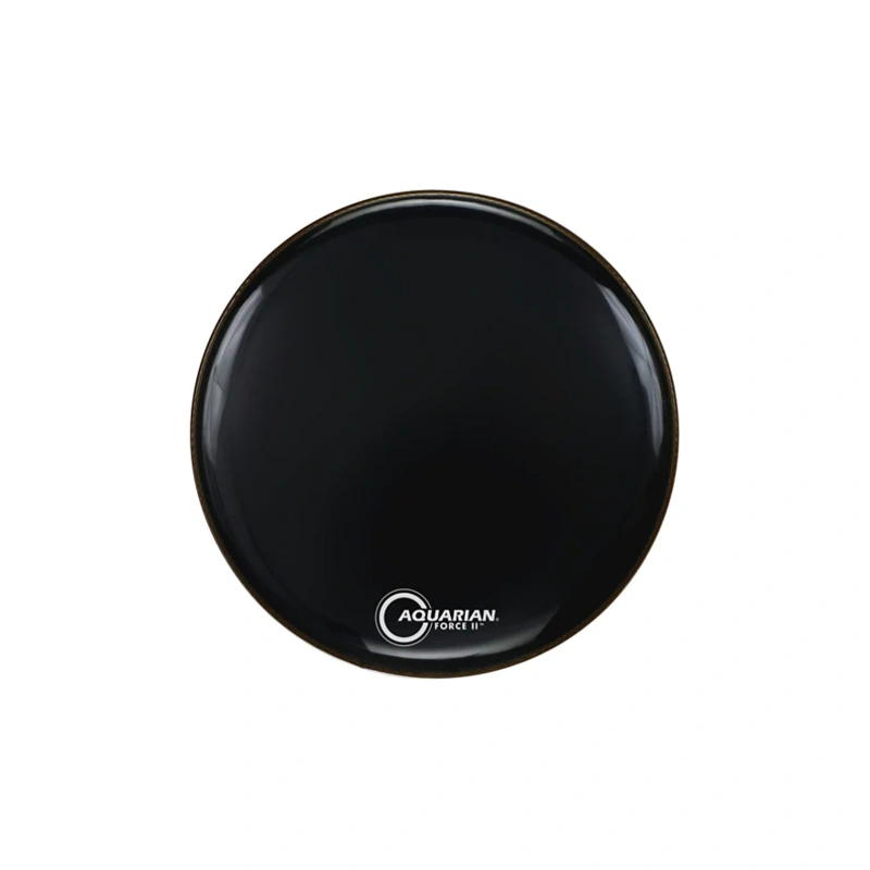 Aquarian Force II Resonant Bass Drum Head Black 20 in.