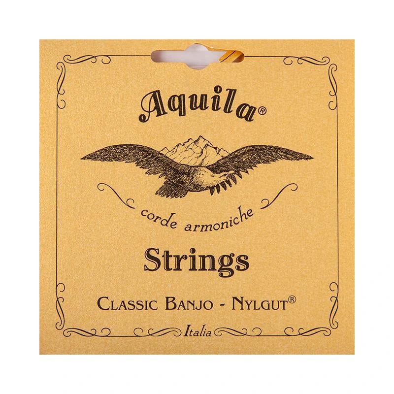 AQUILA 1B 5-STRING BANJO SET, MEDIUM TENSION with RED 4TH