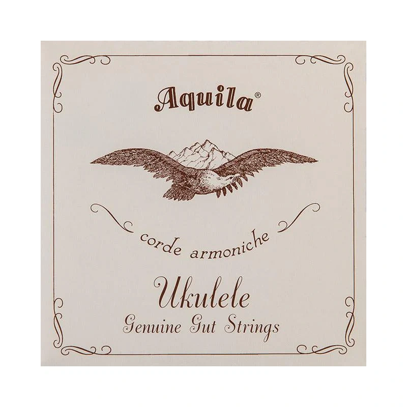 AQUILA 1U GENUINE GUT SOPRANO UKULELE STRING SET, REGULAR TUNING