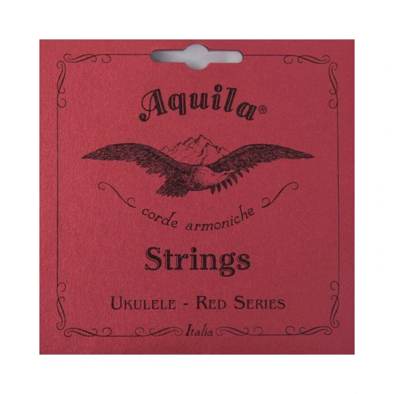 AQUILA 89U BARITONE UKE STRING SET, RED SERIES, DGBE, 2 WOUND STRINGS