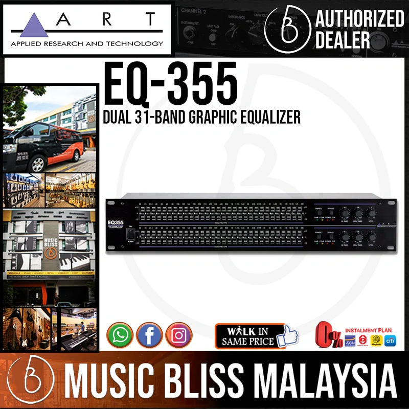 ART EQ-355 Dual 31-band Graphic Equalizer