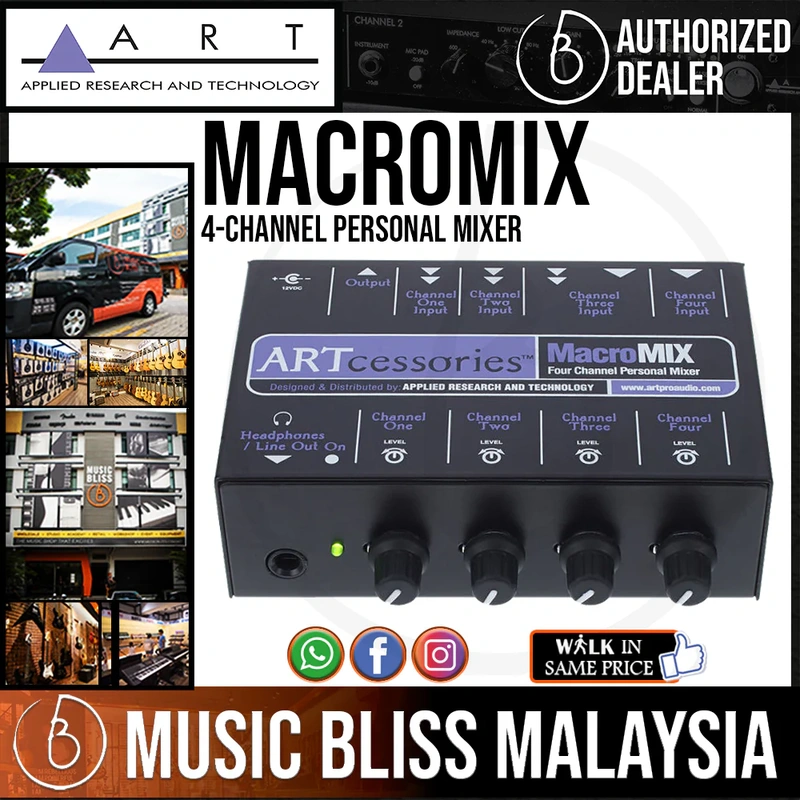 ART MacroMIX 4-channel Personal Mixer