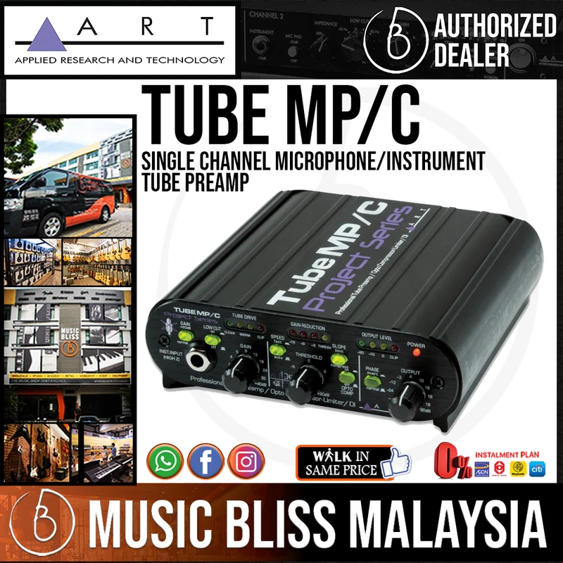 ART Tube MP/C Single Channel Microphone/Instrument Tube Preamp