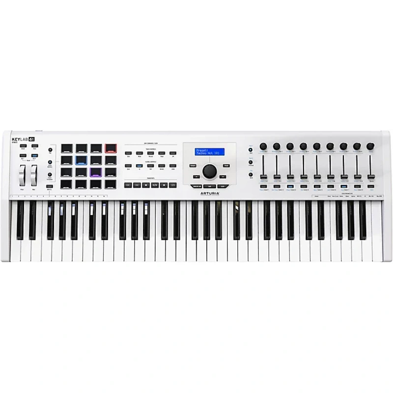 Arturia KeyLab MKII 61 - Professional MIDI Controller and Software - White