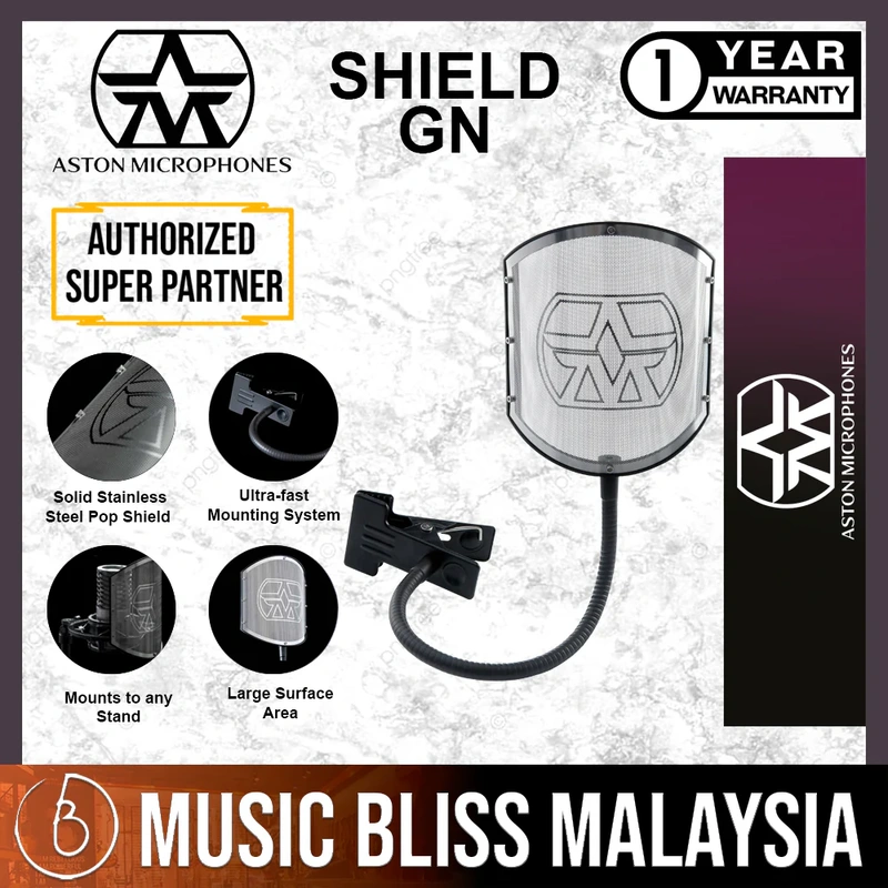 Aston Microphones Shield GN - Premium Pop Filter with Gooseneck