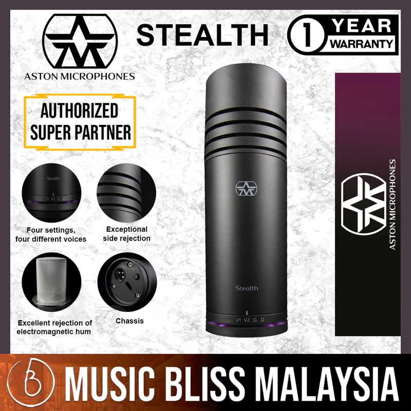 Aston Microphones Stealth Cardioid Active Dynamic Broadcast Microphone
