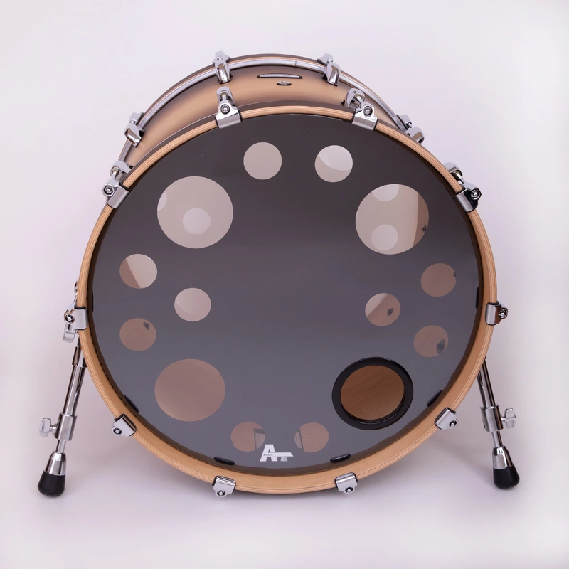 Attack Orbit 22" 2-Ply Bass Drum Resonant Head Ported - Black