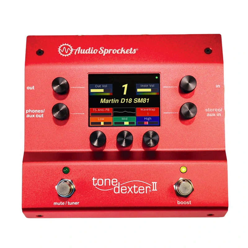 Audio Sprockets ToneDexter II Acoustic Instrument PreAmp Pedal